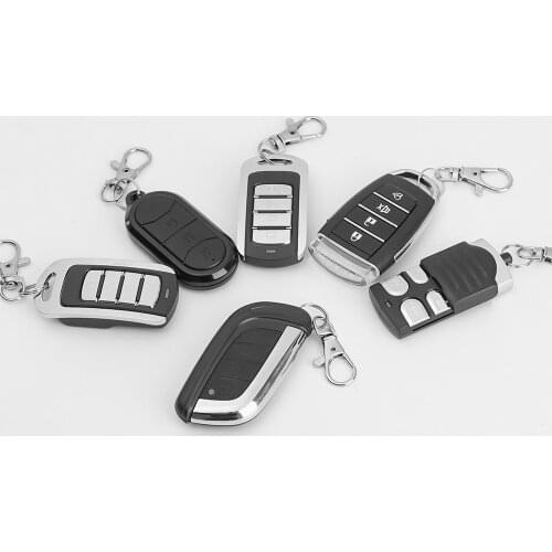 433 MHz Colorful Remote Control Copy 4 Channel Cloning Duplicator Key Fob A Distance Learning Electric Garage Door Controller