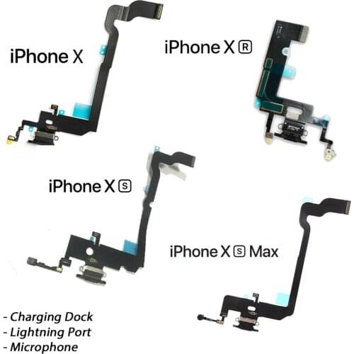 Charging Port Dock Connector Flex Cable Assembly for iPhone XR X XS XS Max Charge Cable Assembly for iPhone XS Max