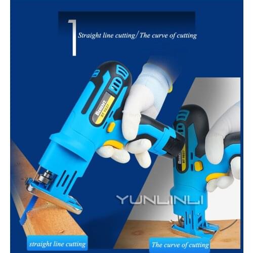 Jigsaw Woodworking Power Tools Mini Multi-function Rechargeable Home Small Lithium Wire Saw BT9837