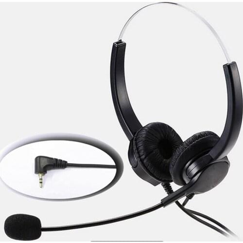 2.5mm Plug headset with MIC microphone Office headphone Hands-Free for Home Office Cell Phones