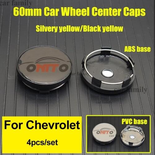 4PCS PVC/ABS Car Wheel Center Cap Wheel Rim Hub Cap 60mm 6cm For CHEVROLET lanos orlando captiva lacetti aveo niva
