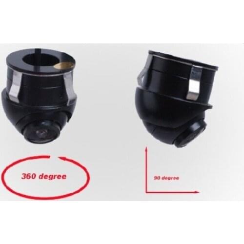 Mini CCD HD night vision backup car reversing camera front view side view car rear view camera with 360 degree Rotation