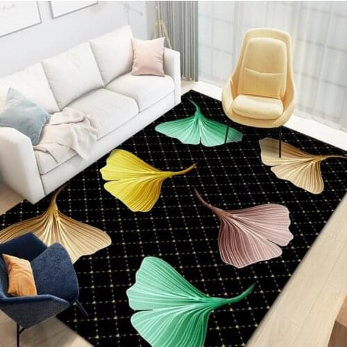 Return To Nature Series Art Leaf Non-Slip Floor Mat Doormat Playstation Rug Carpet Kids Play Mat Throw Rug Living room carpet