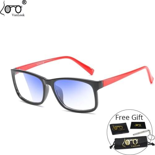 Women Blue Light Blocking Computer Glasses Screen Protection Rectangular Trendy Optical Eyeglasses Frame UV400 VNALOOK