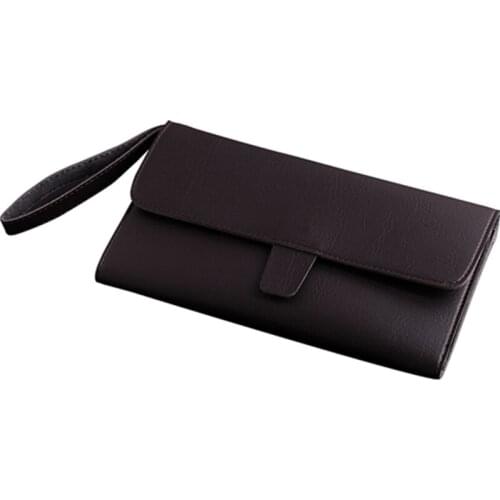 Barber Brown PU Storage Case Salon Stylist Scissors Shears Organizer Hairdresser Clippers Tool Bag B6