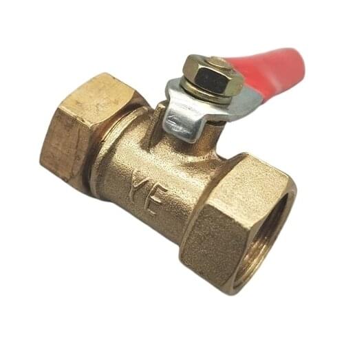 Pneumatic 1/8 1/4'' 3/8'' 1/2'' BSP Female Thread Mini Ball Valve Brass Connector Joint Copper Fitting Coupler Adapter Water Air