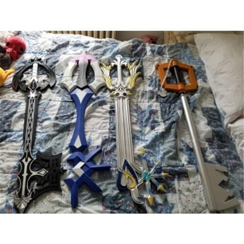 Styles Hot Kingdom Hearts Key Blade Oblivion 4 Color Key PU Style Weapon Accessory Sword Toy