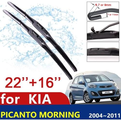 Car Wiper Blade for KIA Picanto Morning SA 2004~2011 Front Windscreen Windshield Wipers Blades Car Accessories Stickers 2005
