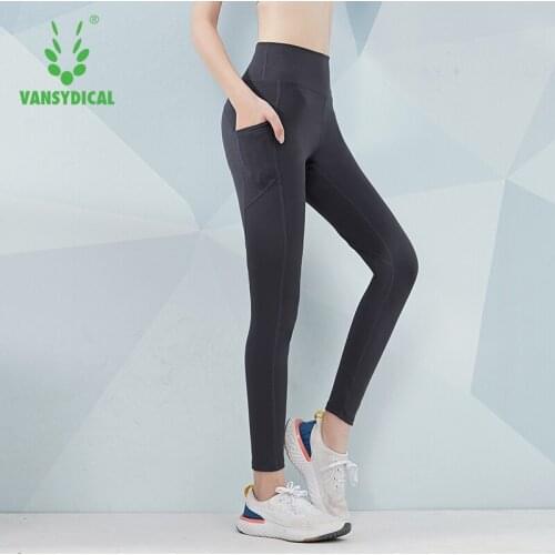 Yoga Pant Women High Waist Gym Legging with Pocket Hip Lifting Fitness Running Tights Workout Compressed Sport Trouser Women