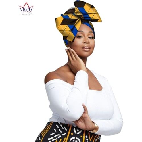 Christmas 2020 Print African Head Scarf African Headwraps Womens Adults African Headwear Hair Accessories 50*180cm WYB477
