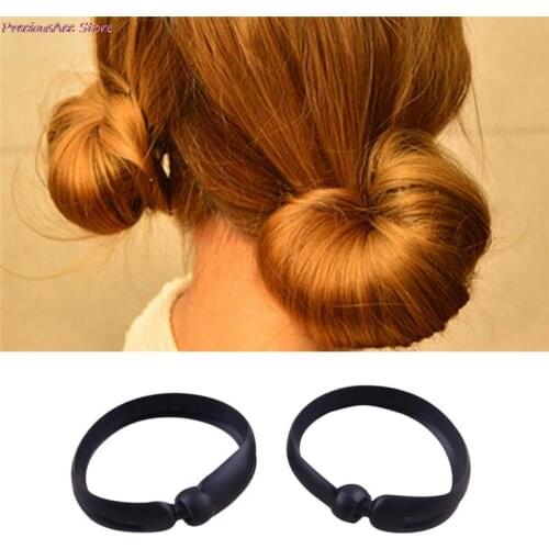 Women DIY French Twist Maker Holder Hair Styling Donut Bun Clip Tool Hair Sticks Accessories