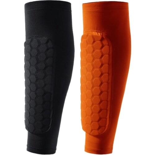1pc Outdoor Sports Football Basketball Soccer Shin Guard Pads Honeycomb Running Leg Calf Protective Gear Shield Sleeves