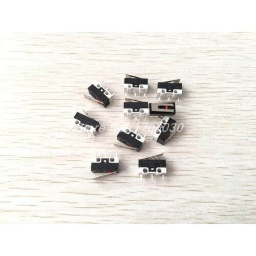 10Pcs AC 125V 1A SPDT Long Hinge Lever Momentary Control Micro Switch