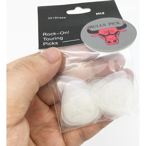 12pcs Bull Head 0.73mm Guitar Pick Super Durable Nylon Non-slip Design Mediator Acoustic Electric Guitarra Picks