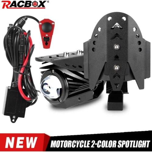 125CC Motorcycle Auxiliary Lamp LED Motorbike 6000LM Spotlight Accessories Moto Car Work Fog Spot Head Lights 13.5V Fog Lamp