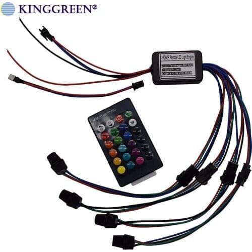 1X High Quality DC12V RGB LED Fiber Optic Light With IR Remove Controller RGB Light Illuminator For Car Ceiling LED Lights