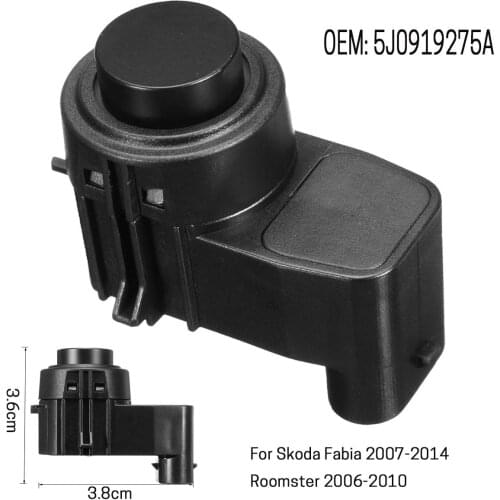 2pcs Reverse Backup Assist PDC Parking Sensor 5J0919275A for Skoda Fabia 2007 2008 2009 2010 2011 2012 2013 2014 Roomster