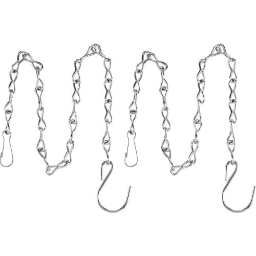 2pcs Hanging Chains for Flower Pot Basket Bird Feeders Planters Lantern Ornament