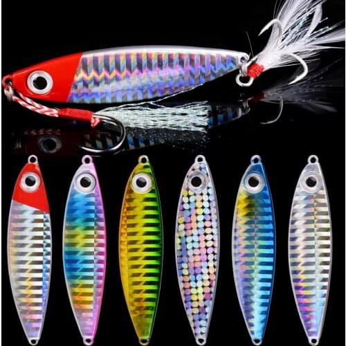 6pcs Jig Light Metal Bait Wobbler Spinners Spoon Fishing Lure 7g 10g 15g 20g 30g Winter Sea Ice Minnow Squid Bass Pike Tackle