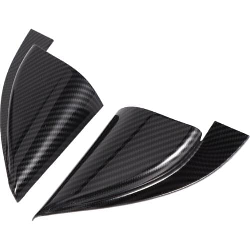 Car Accessories Front Door a Pillar Triangle Cover Trim for Hyundai Encino Kauai Kona 2017 2018 2019 2020 Carbon Fiber Pattern