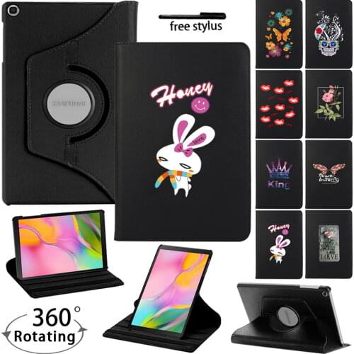 360 Degree Rotating Tablet Case for Samsung Galaxy Tab A7 10.4 Inch/Tab A 10.1 T510/T515/Tab S6 Lite/p610 Cover Case + Stylus