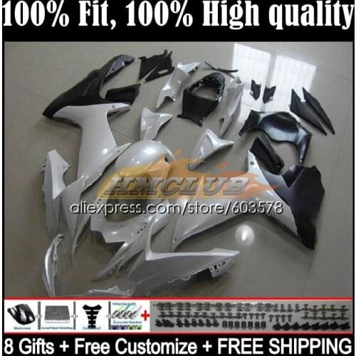 GSXR600 For SUZUKI GSXR 600 750 K11 11 12 13 14 15 16 17 7CL.29 GSXR750 2011 2012 2013 2014 2015 2016 2017 Fairings Pearl White