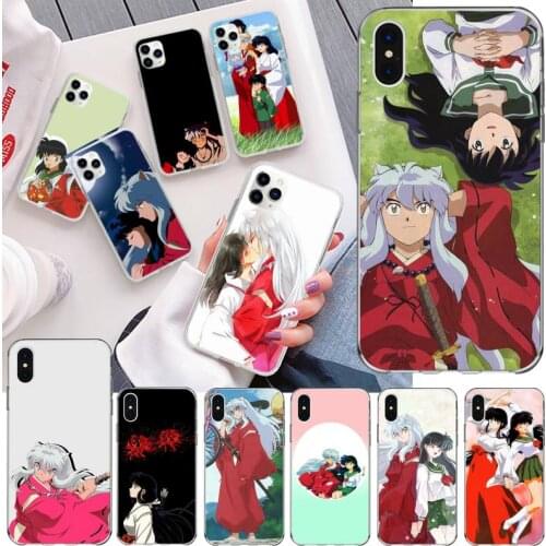 Inuyasha and kagome kiss Custom Photo Soft Phone Case for iPhone 11 pro XS MAX 8 7 6 6S Plus X 5S SE 2020 XR cover
