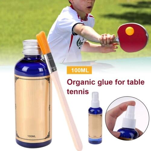 100ml Table Tennis Racket Glue/Cleaning Agent Rubber Cleaner for Table Tennis Ping Pong Tackifier for School Gym Accessories