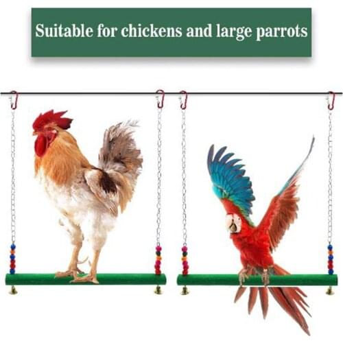 Chicken Swing Chicken Perch Chicken Toy Perfect For Hens Bird Parrot Macaw Training Bird Hens Toys Feeder Ladder Cage Decoration