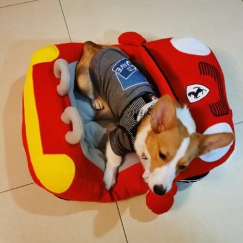 Luxury car shape pet kennel pet supplies teddy dog cushion pet bed creative removable and washable