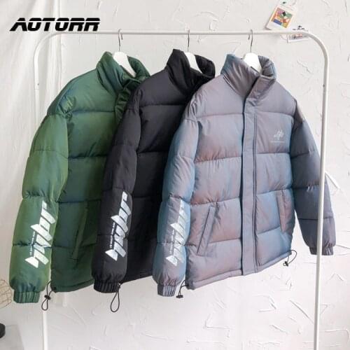 Mens Winter Parkas Warm Coat Mens Thick Windbreaker Bomber Streetwear Hip Hop Parka Korean Jacket Male Outdoors Casual Overcoat