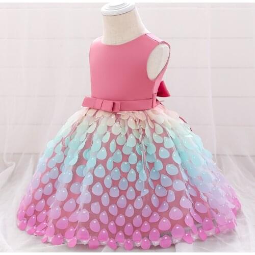 Toddler Baby Girl Clothes 18 24 M Dress for Newborn 1st Birthday Girl Childrens Princess Wedding Party Prom Dress Kids Clothes