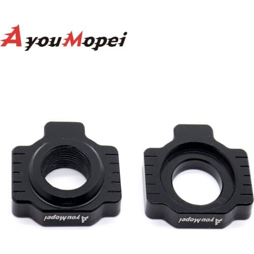 Axle Blocks Chain Adjuster For 690 790 950 990 1050 1090 1190 1290 Duke Enduro Supermoto Super Adventure R S LC8 SMR SMT RC8