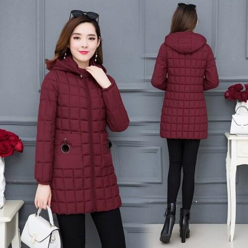 Womens winter coat fashion new Korean style slim slim thin long down jacket winter jacket