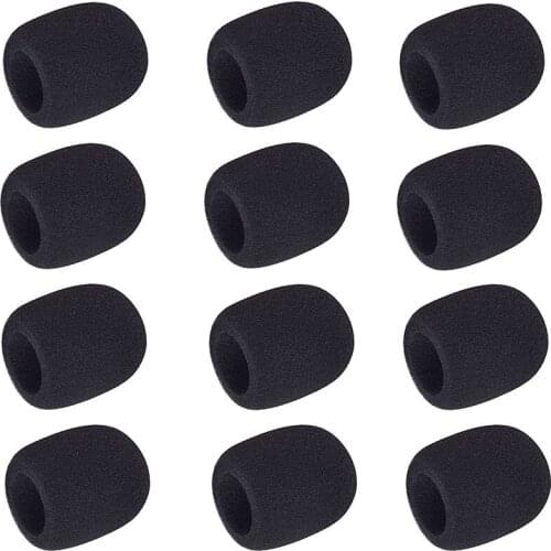 Foam Mini Headphones, 50 Pieces Mini Microphone Windscreen Microphone Covers, 30Mm X 22Mm