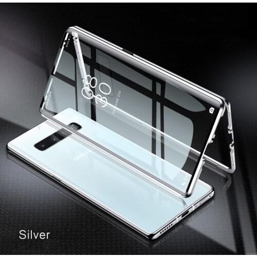 360 Full Magnetic Case For Samsung S20 S10 E S9 S8 Coque Note 20 10 9 8 Plus Ultra Lite A51 A71 A50 A70 Metal Bumper Glass Cases