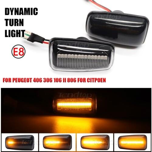 For Citroen Berlingo Jumpy Saxo Xantia Xm ZX Peugeot 106 36 406 806 EXPERT PARTNER Flowing Turn Signal Light Side Repeater Lamp
