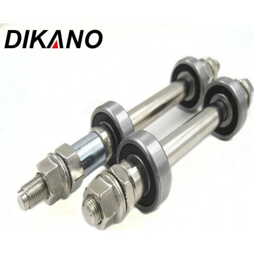 14CM 18CM Bicycle Wheel Hub Axle Front Rear 6000 Bearing Solid Shaft Bicycle Front/rear Axle Lever Bike Repair Tool Accessories