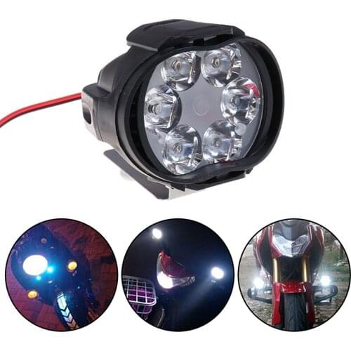 Super Bright 1000Lm Motorcycles LED Headlight Lamp Scooters Spotlight 6500K White Working Car Fog Spot Light