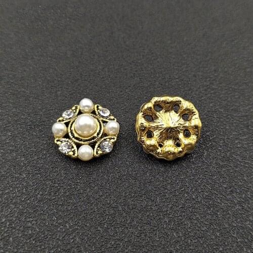 Unique design 10pcs/set alloy pearl jewelry accessories handmade home decoration wedding banquet embellishment creative handmade