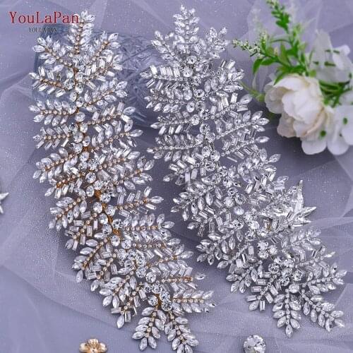 YouLaPan HP393 Full Rhinestone Hair Comb Silver Gold Color Bridal Headwear Handmade Women Tiara Wedding Hair Accessories Jewelry