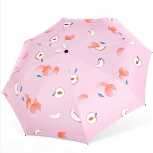 Luxury Cartoon Fruit Avocado Umbrella Clear Folding Automatic Umbrellas For Children Women UV Lovely Rain Umbrella