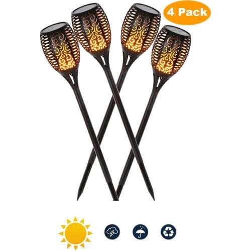 1/8 pcs Solar Flame Light Flickering IP65 Waterproof LED solar garden lights Garden Soft Light Control Dance Flame Design Outdoo