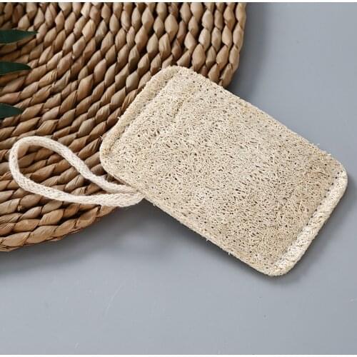 5 Pcs/Bag Natural Loofah Dishwashing Brush For Pet Bowl Cleaning Cloth And Easy To Break Down In Nature