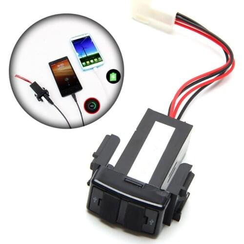 Dual USB 2 Ports Dashboard Fast Charger 2.1A 5V For NISSAN Teana Sylphy New Drop shipping