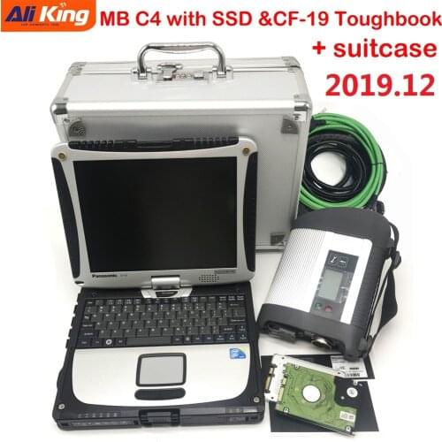 2021.06 MB Star C4 SD Connect C4 full chip MB SD Compact 4 Wifi diagnostic tool with Software SSD For Panasonic CF19 Laptop