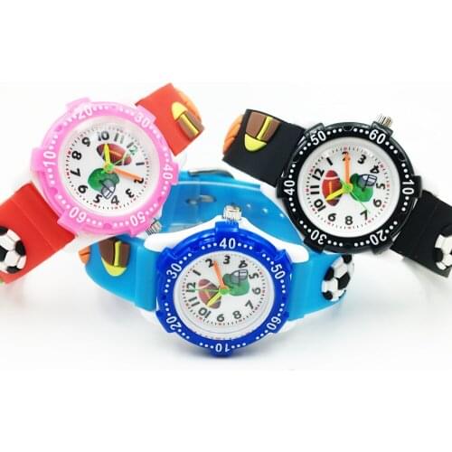 Fashion Kids Watches Boys Girl Gift Analog Quartz Watch for Student 3D Ball Cartoon Children Wristwatches Jelly Silicone relojes