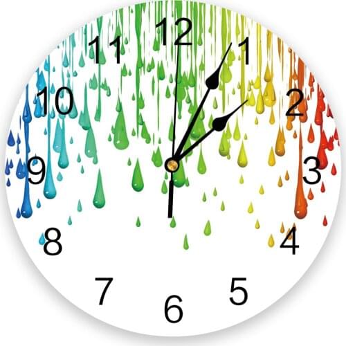Art Design Water Droplets Wall Clock For Home Decoration Living Room Quartz Needle Hanging Watch Modern Kitchen Clock