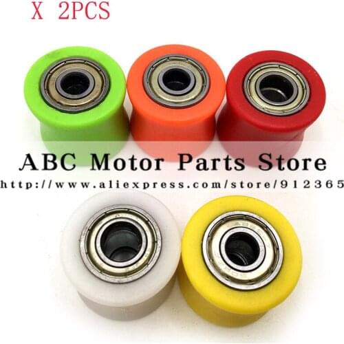 8mm or 10mm Drive Chain Pulley Roller Slider Tensioner Wheel Guide For Street Bike Motorcycle ATV