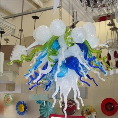 Wholesale Wedding Design Hand Blown Glass Chandelier Free Air Shipping Staircase Long Chandeliers